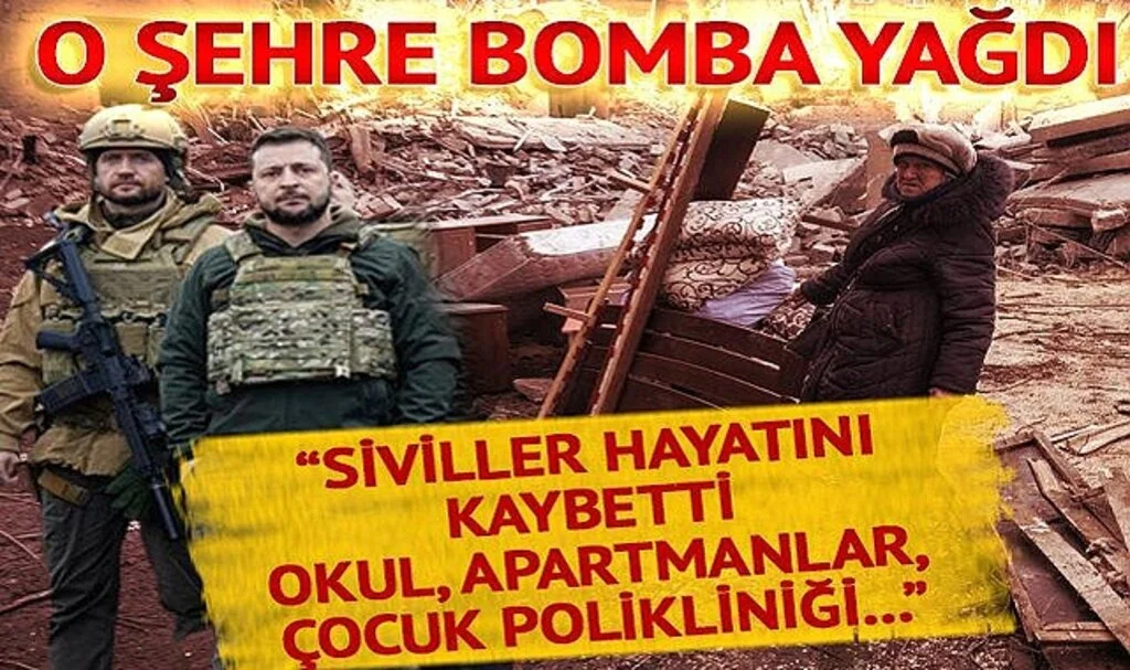 Rusya o şehri vurdu! Ukrayna Genelkurmay Başkanlığı: Apartmanlar, çocuk polikliniği, okul hasar gördü, siviller hayatını kaybetti