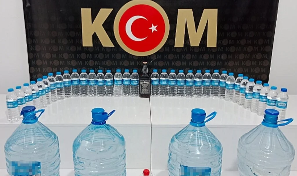 Samsun'da 79,5 Litre Sahte İçki Ele Geçirildi
