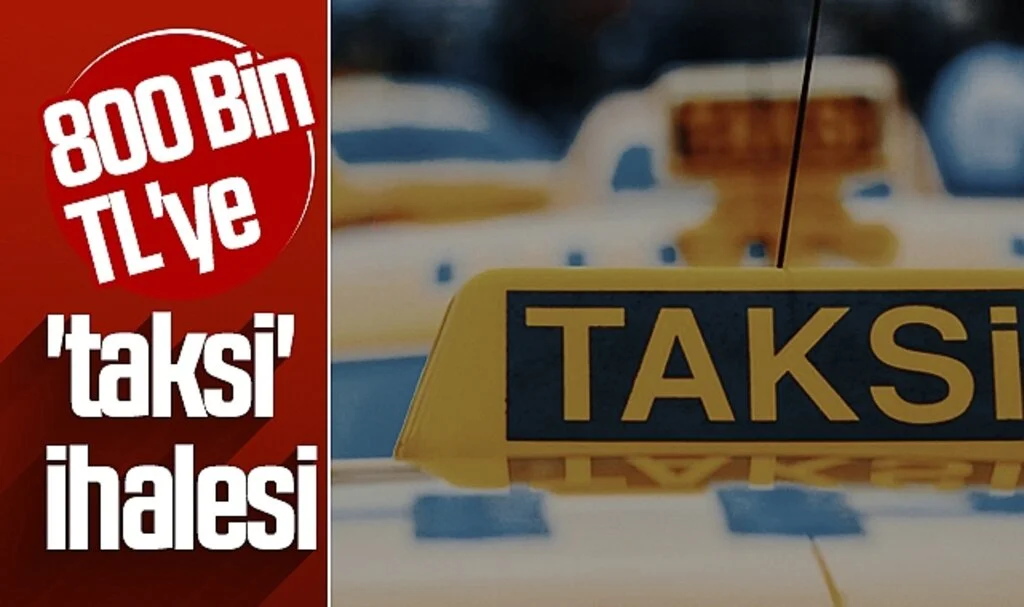 Samsun'da 800 Bin TL'ye Taksi İhalesi