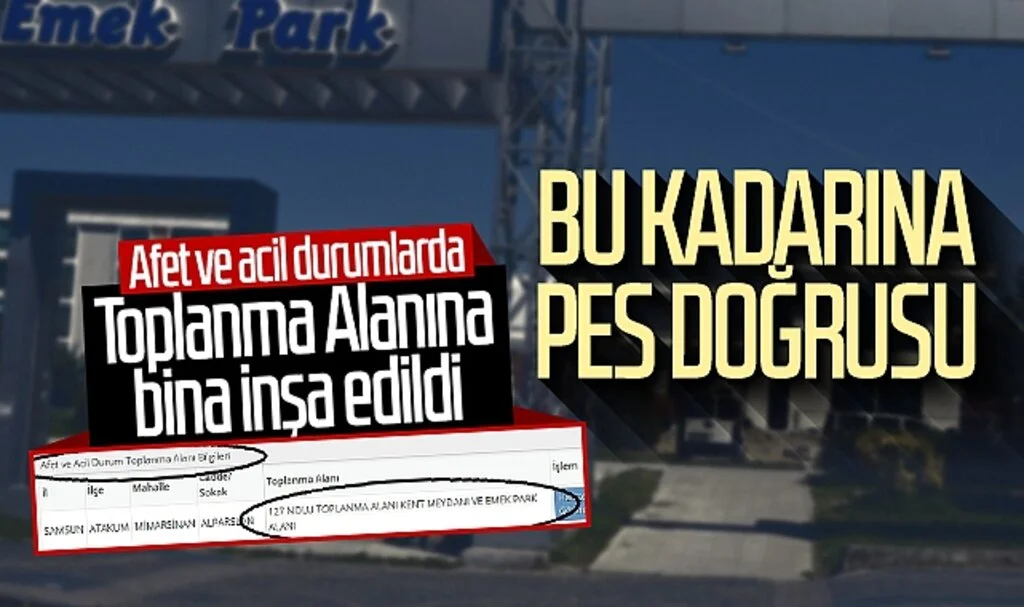 Samsun'da afet ve acil durumlarda toplanma alanına bina inşa edildi