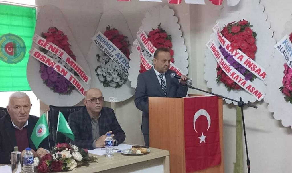 Samsun'da Alaçam Ziraat Odası Başkanlığına Yeniden Bedir Seçildi