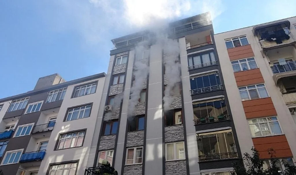 Samsun'da Ev Yangını
