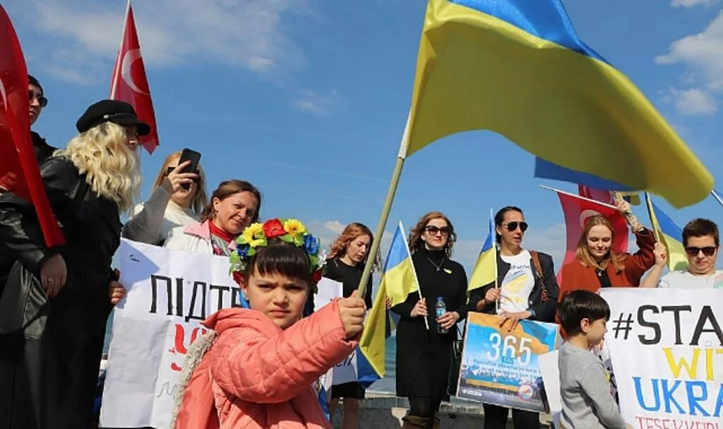 Samsun'da Rusya-Ukrayna Savaşının 1. Yılında Ukrayna'da Hayatını Kaybedenler Anıldı