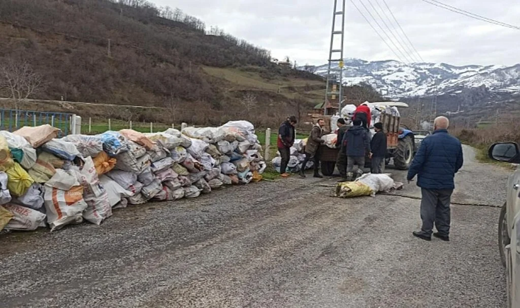 Samsun'da Vatandaşlar Deprem Bölgesine Odun Göndermek İçin Seferber Oldu