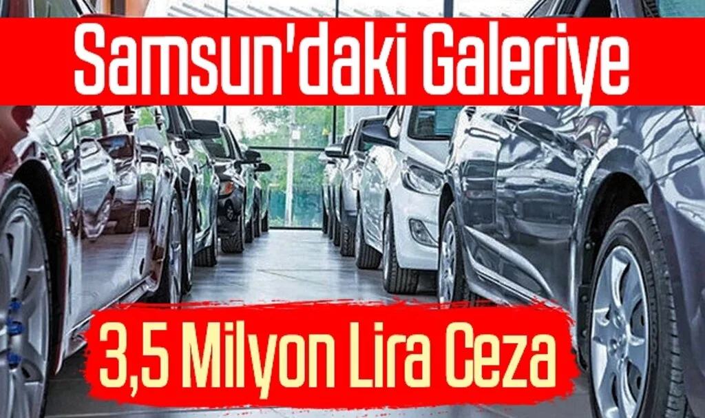 Samsun'daki Galeriye 3,5 Milyon Lira Ceza