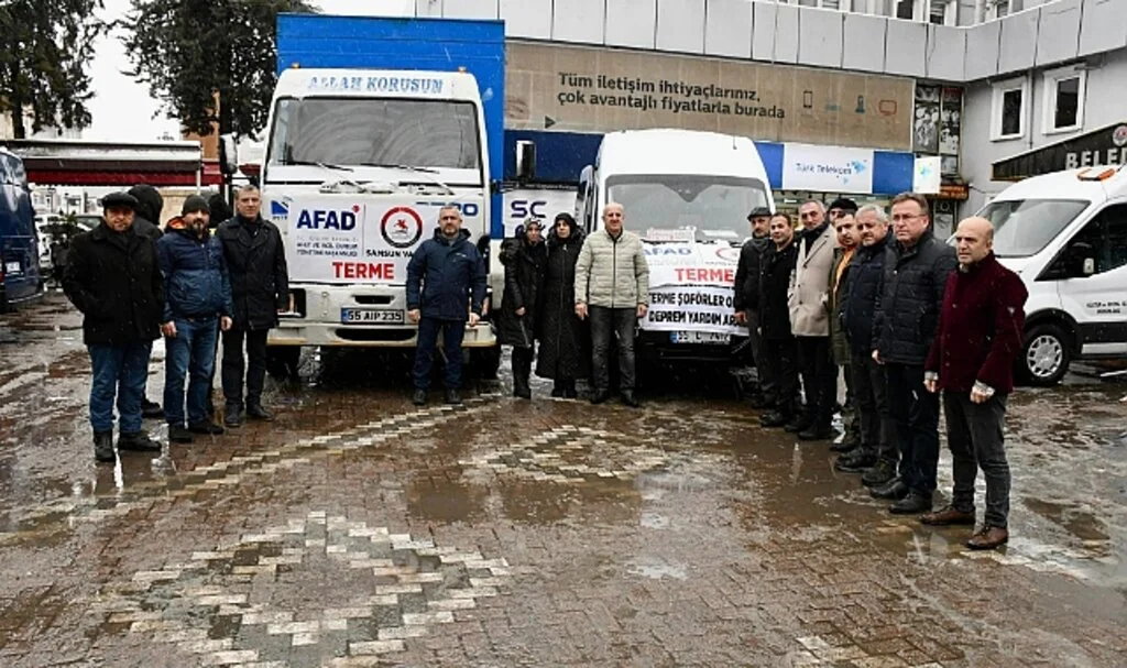 Samsun Terme'den Gönüllü Aşçılar Afet Bölgesinde