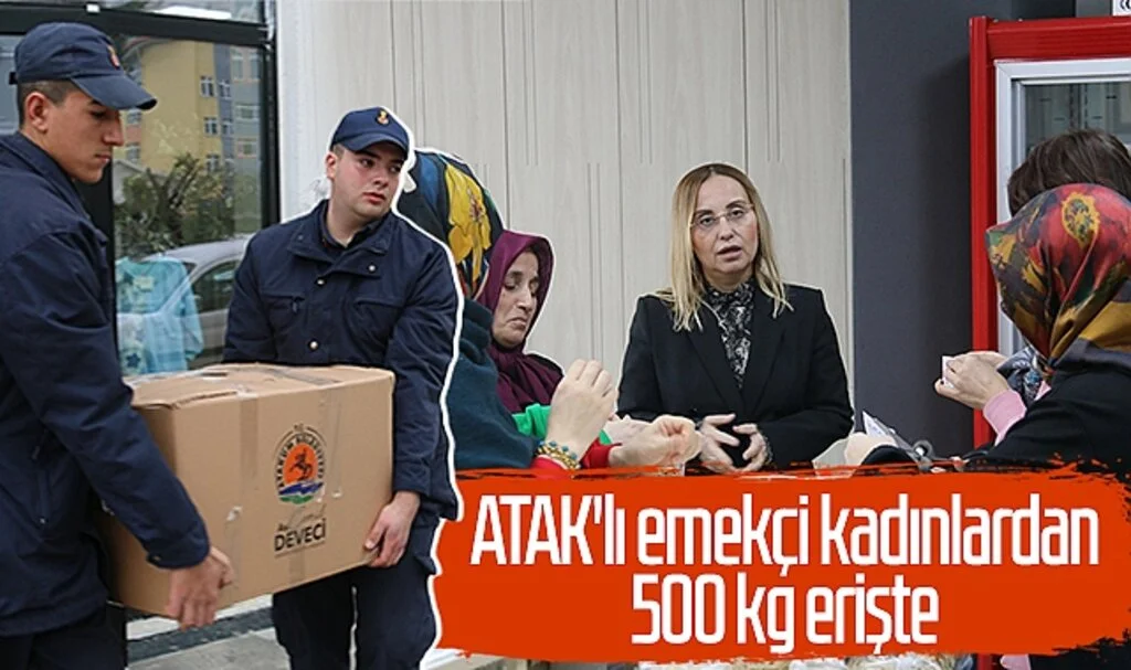 ATAK'lı Emekçi Kadınlardan 500 kg erişte