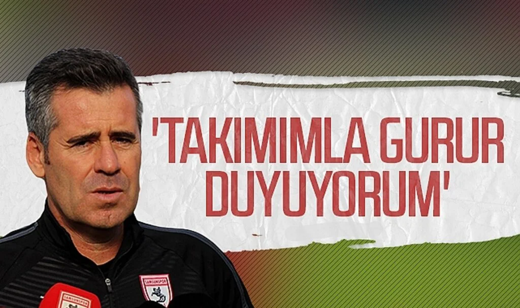 Samsunspor Teknik Direktörü Hüseyin Eroğlu: 'Takımımla gurur duyuyorum'