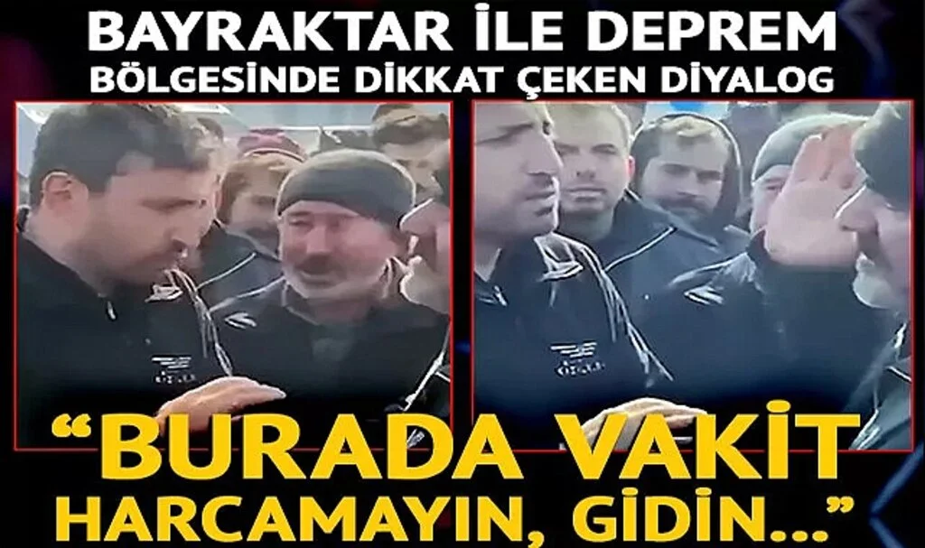 Selçuk Bayraktar ile vatandaşın deprem bölgesindeki diyaloğu gündem oldu! "Burada vakit harcamayın, gidin..."
