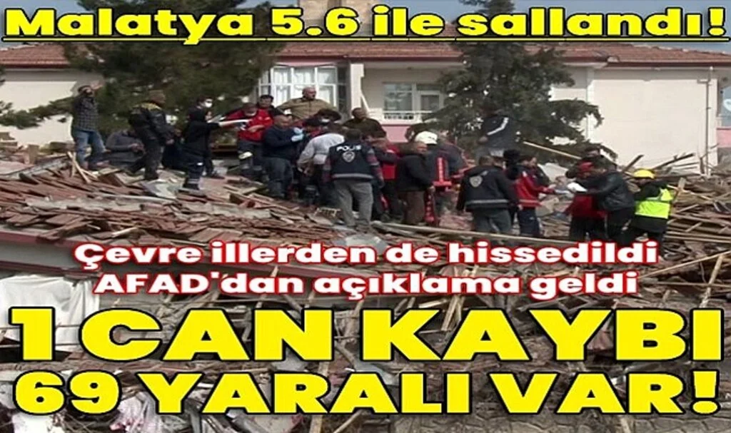 SON DAKİKA | Malatya'daki korkutan depremin büyüklüğü 5.6! Hasarlı bazı binalar çöktü... 'Enkaz altında baba ve kızı var' Adıyaman ve Hatay'da da hissedildi, görüntüler az önce geldi