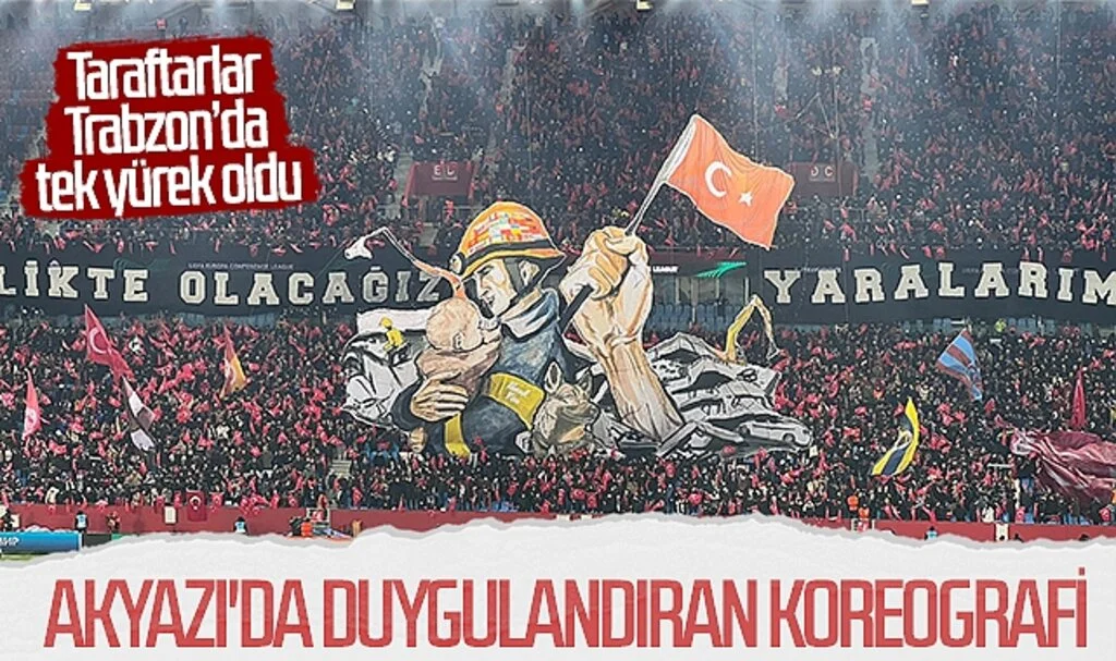 Taraftarlar Trabzon'da tek yürek oldu
