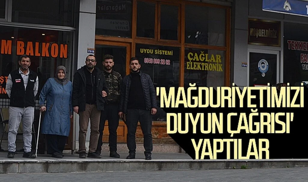Tekkeköy'de 'mağduriyetimizi duyun çağrısı' yaptılar