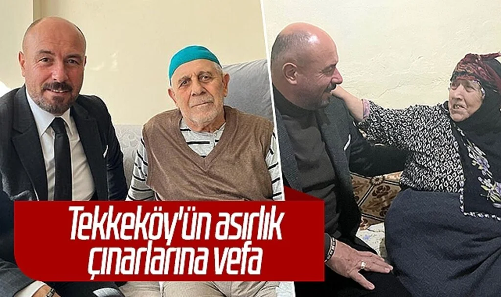 Tekkeköy'ün asırlık çınarlarına vefa