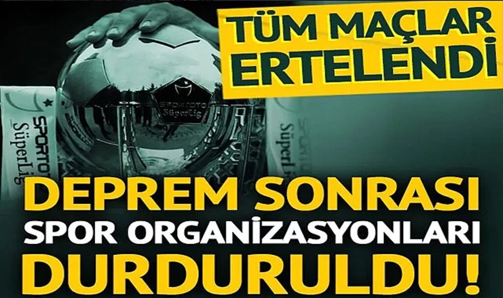 Ülkedeki Tüm Spor Organizasyonları Durduruldu! 