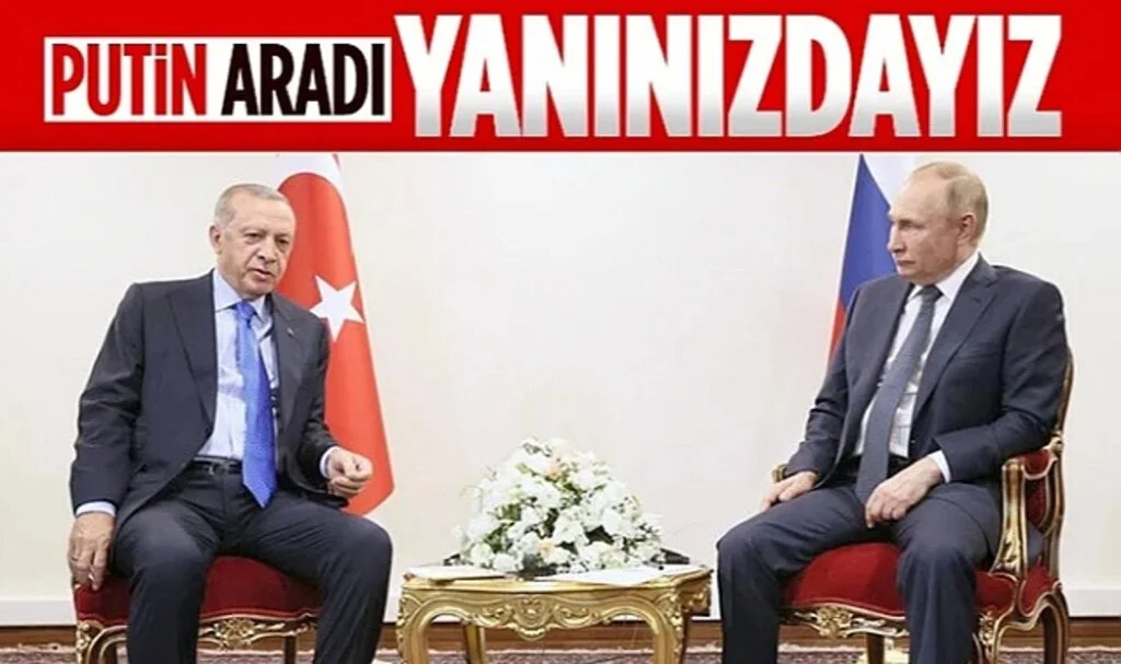 Vladimir Putin, Deprem Sonrası Cumhurbaşkanı Erdoğan'la Görüştü