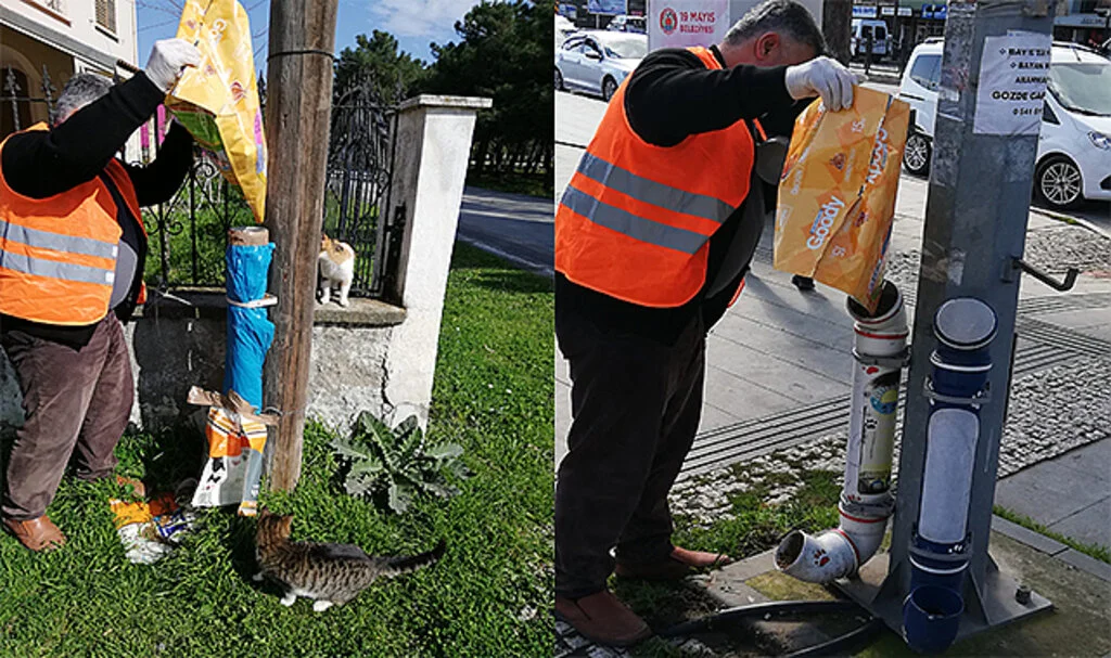 19 Mayıs Belediyesi Sahipsiz Hayvanları Unutmuyor