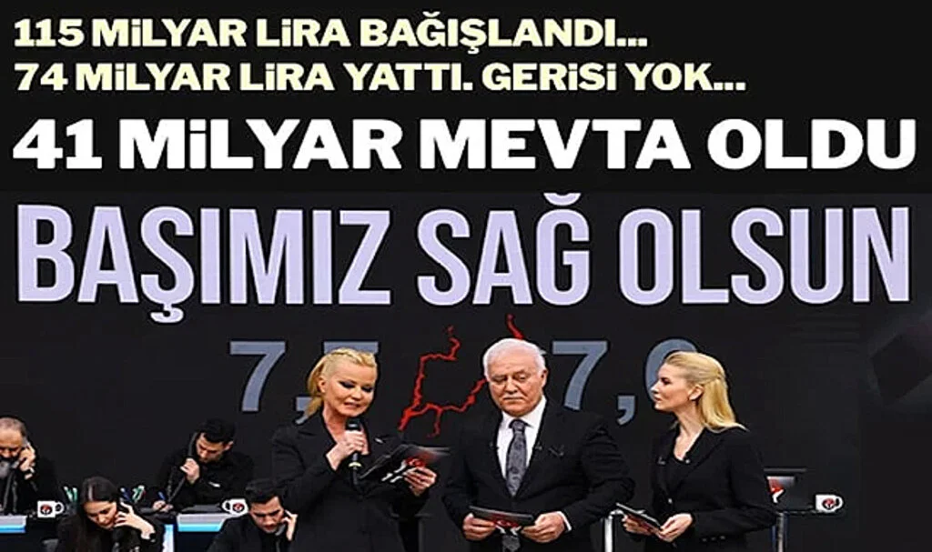 41 Milyar Lirayı Kaybettik Başımız Sağ Olsun