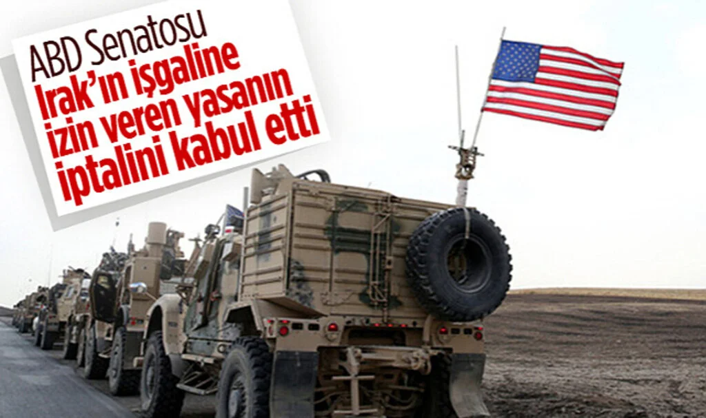 ABD Senatosu, Irak İşgaline Zemin Hazırlayan Yetkiyi İptal Eden Tasarıyı Kabul Etti
