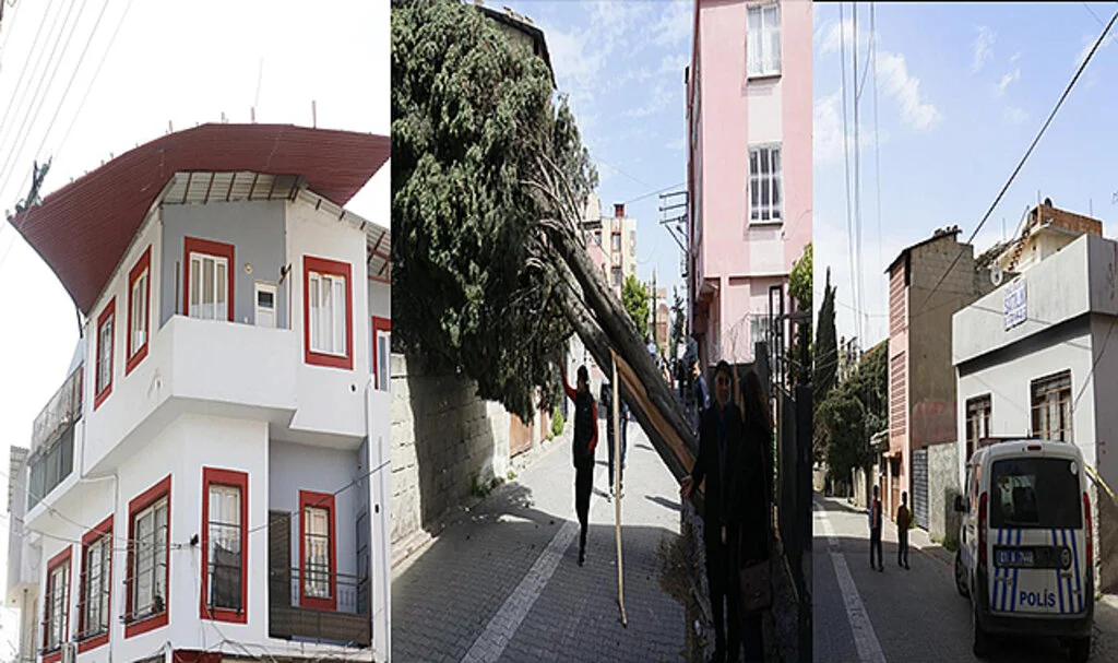 Adana’da Fırtına Çatıları Uçurdu, Ağaçları Devirdi, Elektrik Tellerini Kopardı