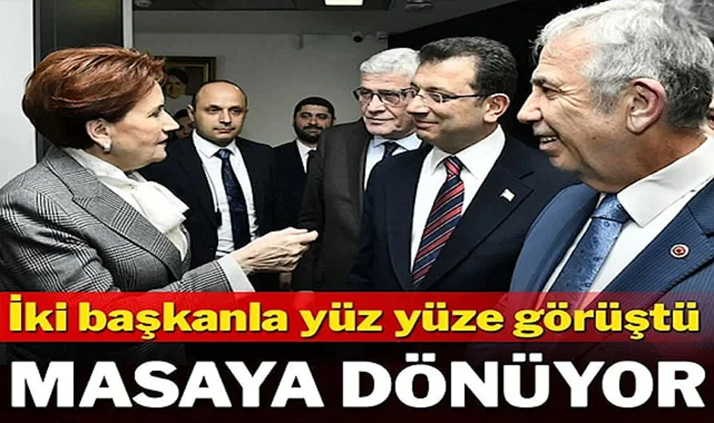 Akşener'den Masaya İmamoğlu ve Yavaş İçin Yeni Teklif