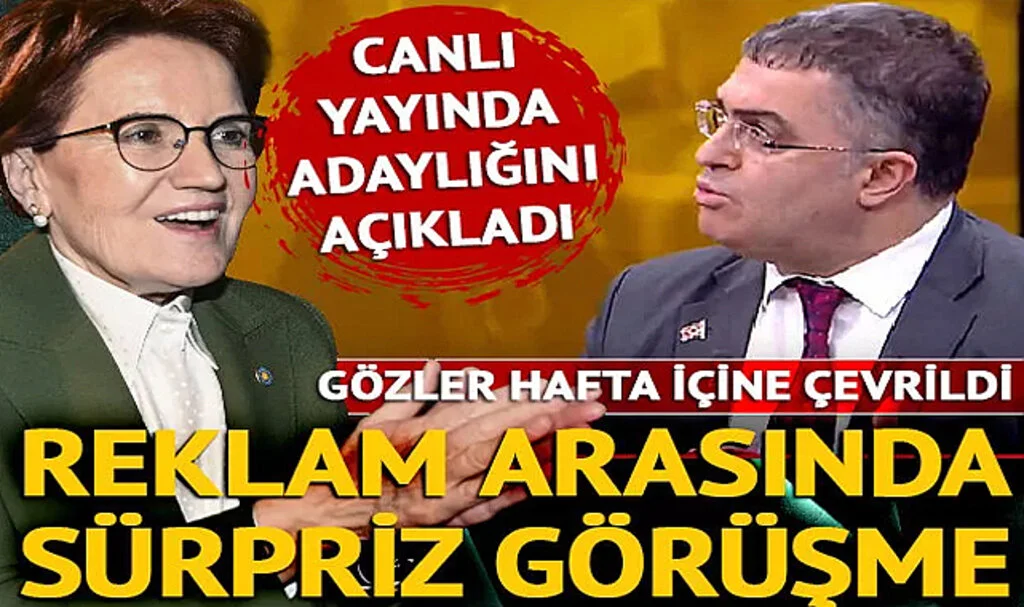 Akşener yayının bitmesini bile beklemedi! Reklam arasında sürpriz gelişme: Ersan Şen ile anlaştılar! "Adaylıkta ciddiyseniz görüşelim"