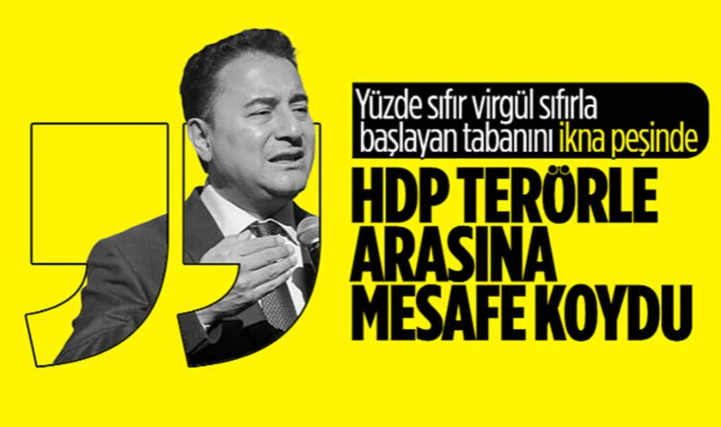 Ali Babacan Masada HDP'ye Yer Açtı: Terörle Aralarına Mesafe Koydular