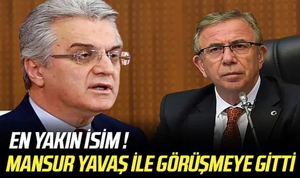 Ankara kulisleri hareketlendi! En yakınındaki isim... Mansur Yavaş ile görüşmeye gitti!