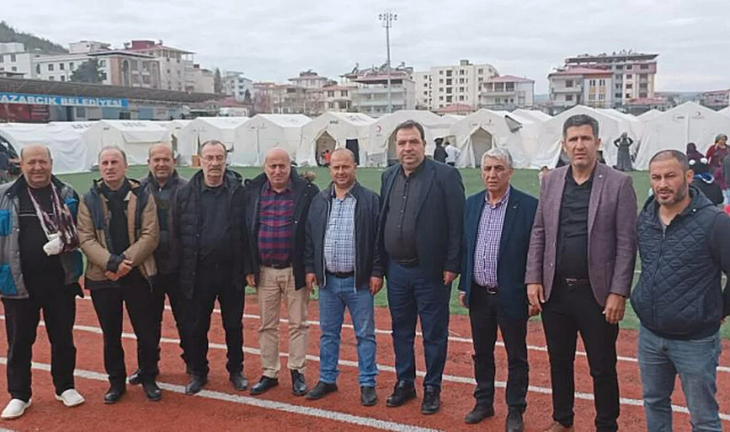 Başkan Aydın Deprem Bölgesine Gitti