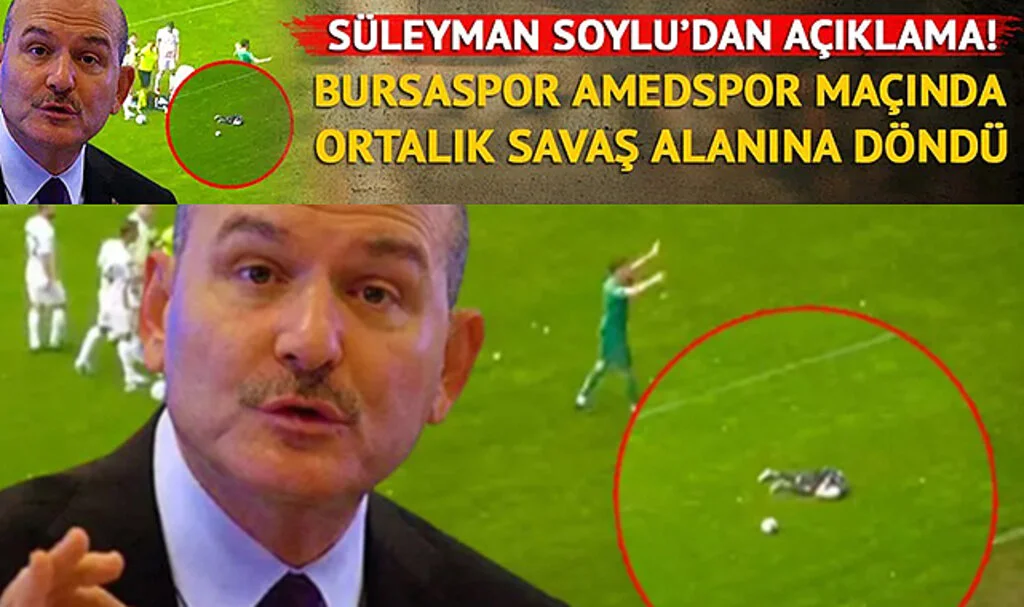 Bursaspor Amedspor Maçında Ortalık Savaş Alanına Döndü! Futbolcular Birbirine Girdi... Süleyman Soylu'dan Açıklama