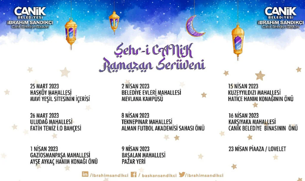 Canik'te Ramazan  Farklı Olacak 