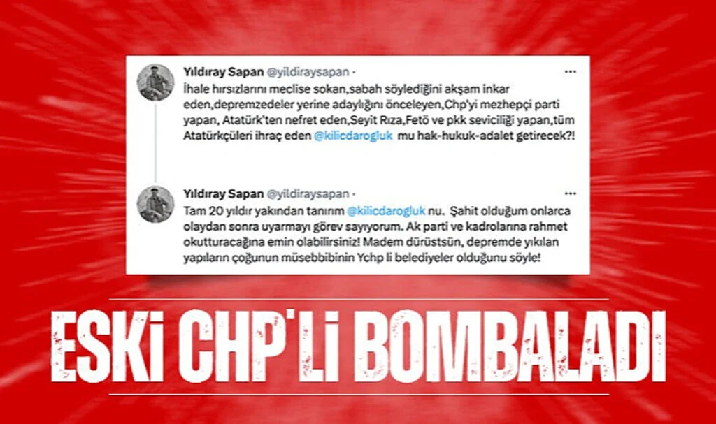 CHP'li Yıldıray Sapan'dan Kılıçdaroğlu'nun Adaylığına Tepki: Sen mi Hak, Hukuk, Adalet Getireceksin!