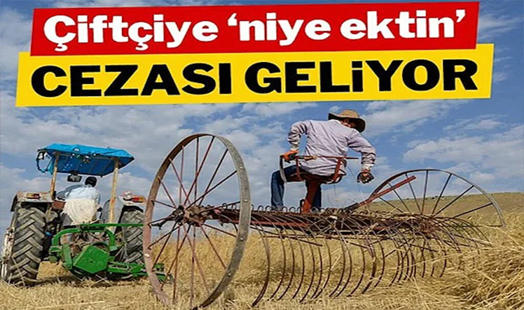 Çiftçiye ‘Niye Ektin’ Cezası Geliyor