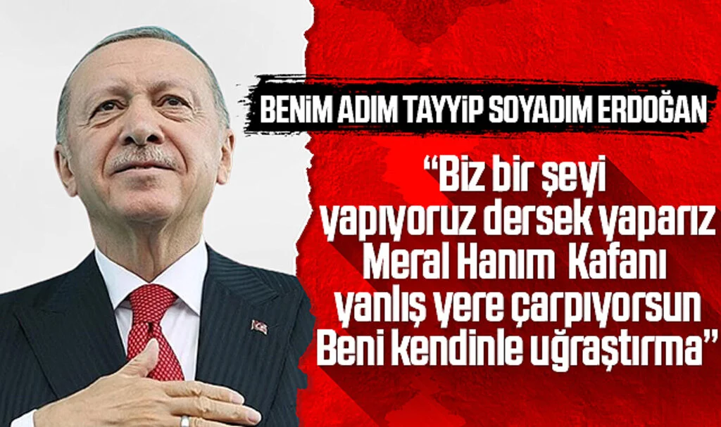 Cumhurbaşkanı Erdoğan'dan Meral Akşener'e: Biz Bir Şey Yapıyoruz Dersek Yaparız