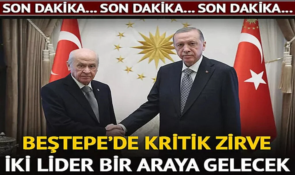 Cumhurbaşkanı Erdoğan ve Bahçeli Saray’da Görüşecek