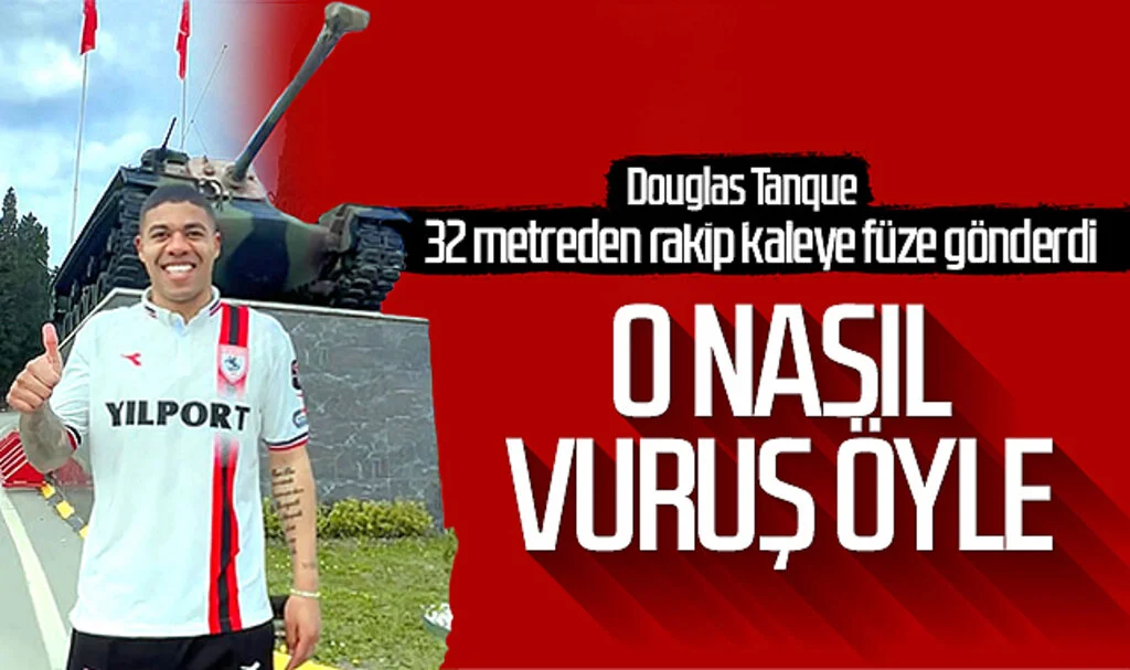 Douglas Tanque, 32 metreden rakip kaleye füze gönderdi