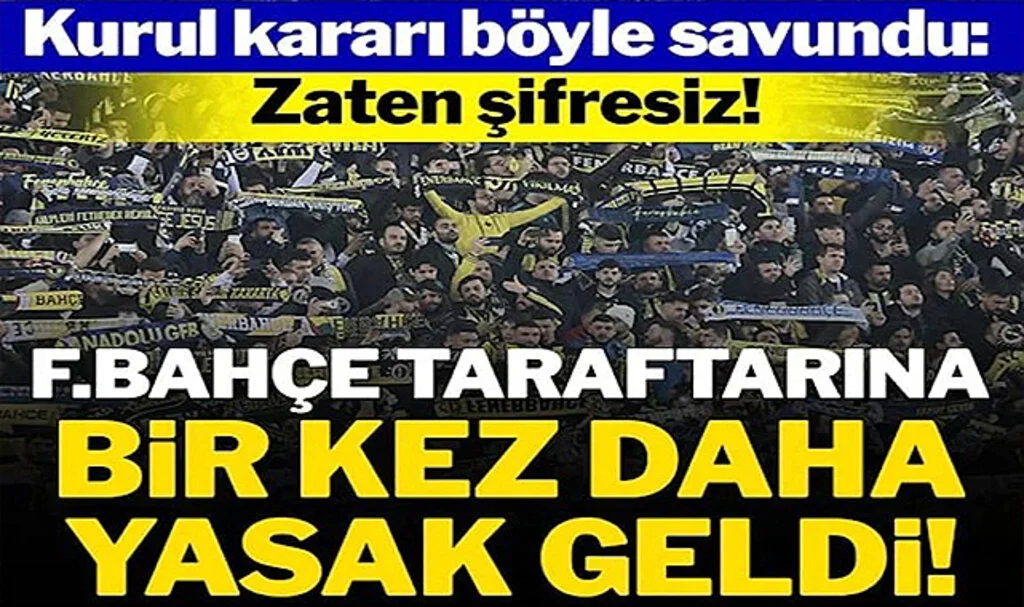 Fenerbahçe Taraftarı Kayserispor Maçına Alınmayacak