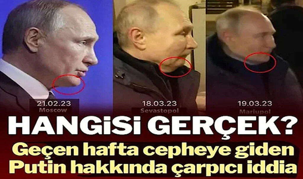 Fotoğraflarla Çarpıcı İddia: Putin Dublörünü Mü Savaş Bölgesine Gönderdi?
