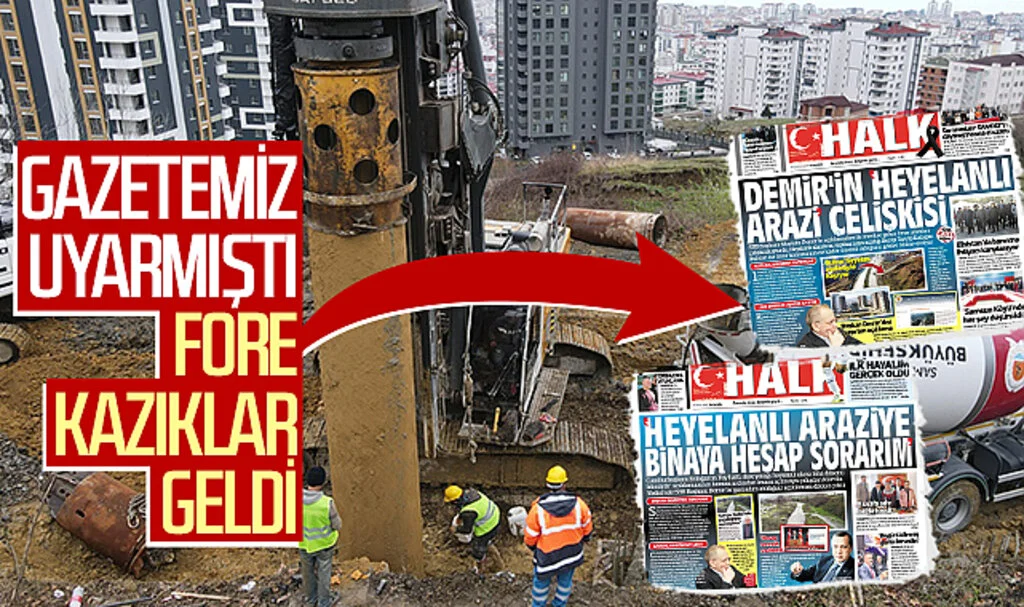 Gazetemiz uyarmıştı, fore kazıklar geldi