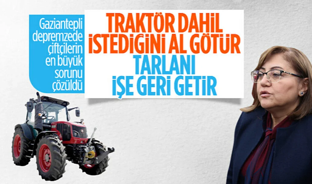 Gaziantep’te Depremden Etkilenen İlçelerde Tarımsal Alet Ekipman Parkı Kuruluyor