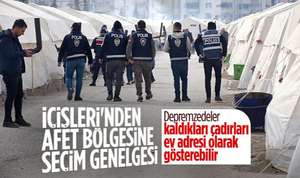 İçişleri Bakanlığı Açıkladı! Depremzedelerin Oy Kullanması İçin Kolaylık Sağlandı