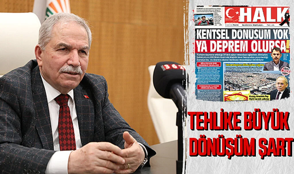İlkadım Belediye Başkanı Necattin Demirtaş: Tehlike Büyük Dönüşüm Şart