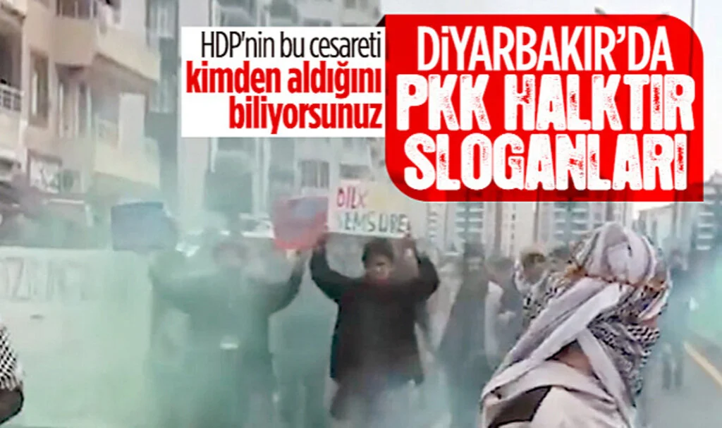 Kılıçdaroğlu'nun Destek Beklediği HDP'lilerden Terör Sloganı! PKK Halktır...