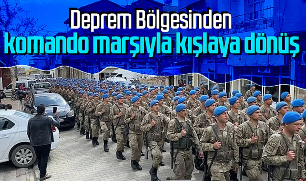 Komandolar Hatay'dan Böyle Ayrıldı