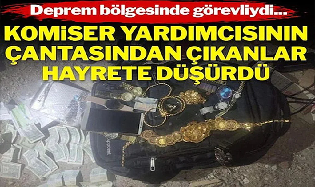 Komiser Yardımcısının Çantasından Çıkanlar Hayrete Düşürdü