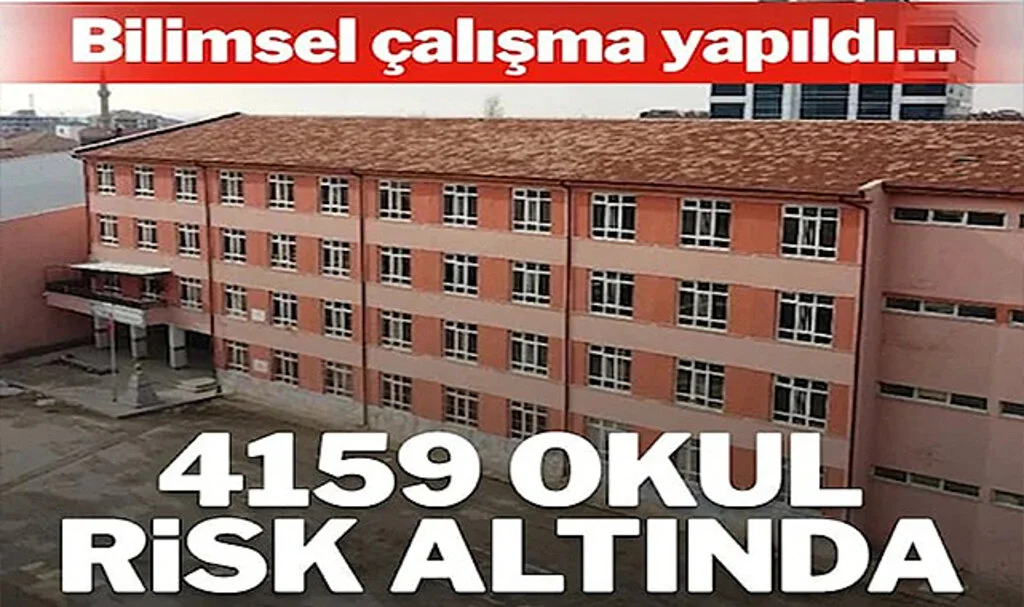 Kritik Uyarı: 4159 Okul Deprem Tehlikesi Altında