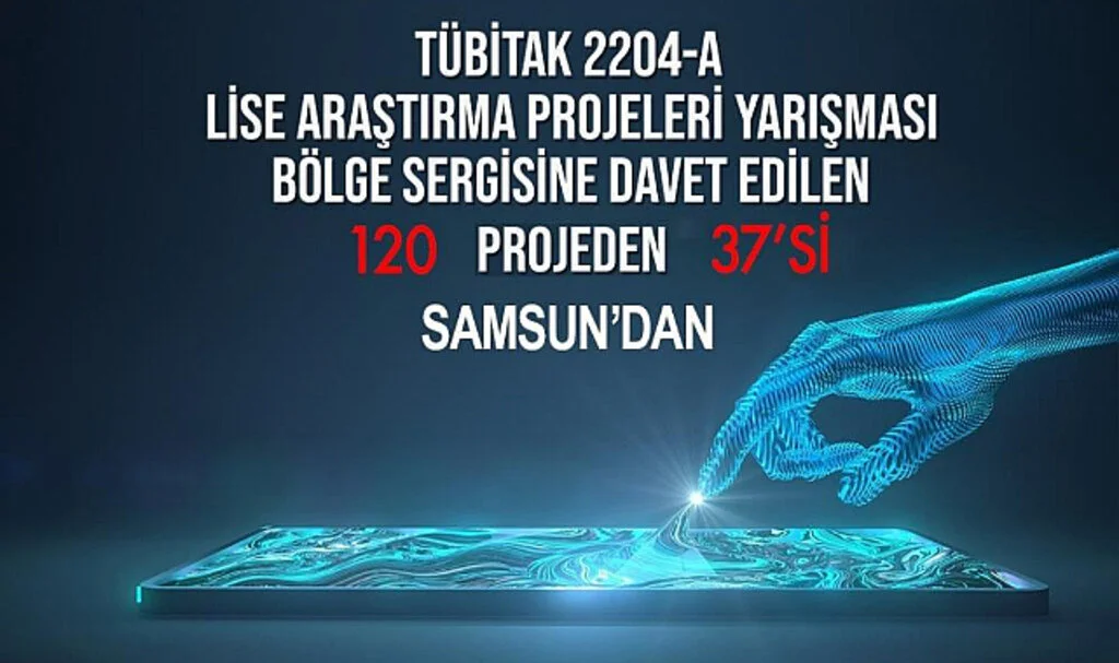 'Lise Öğrencileri Araştırma Projeleri Yarışması'na Samsun Damgası