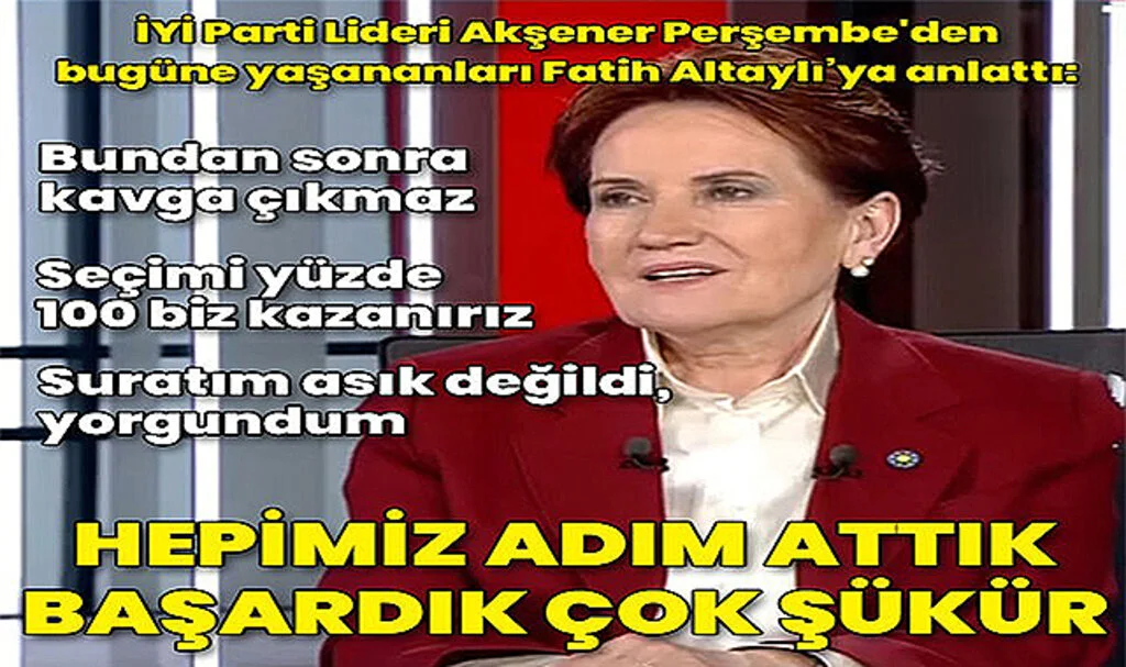 Meral Akşener'den Teke Tek'te Fatih Altaylı'ya Açıklamalar