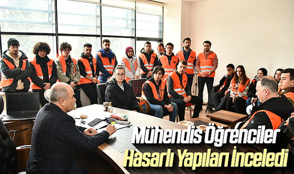 Mühendis Öğrenciler Hasarlı Yapıları İnceledi