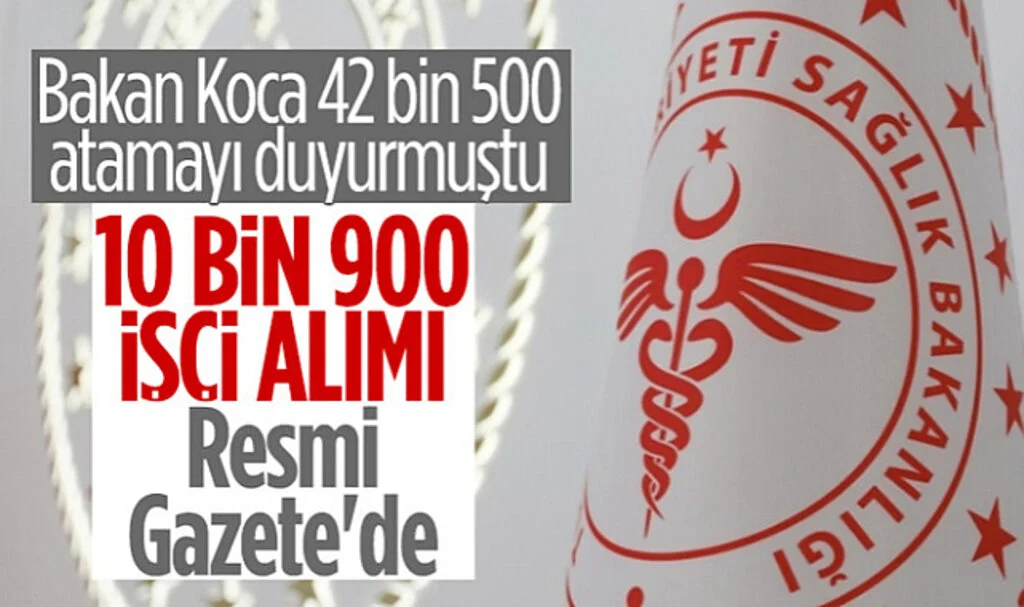 Sağlık Bakanlığı 10 Bin 900 Sürekli İşçi Alımı Yapacak