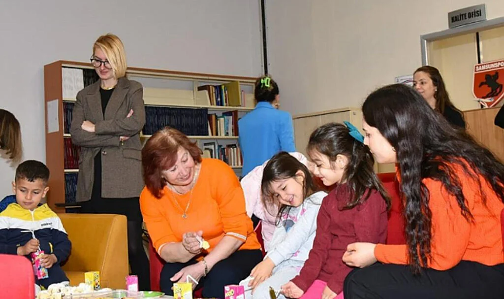 Samsun'da Kütüphane Haftası Depremzede Çocuklarla Kutlandı